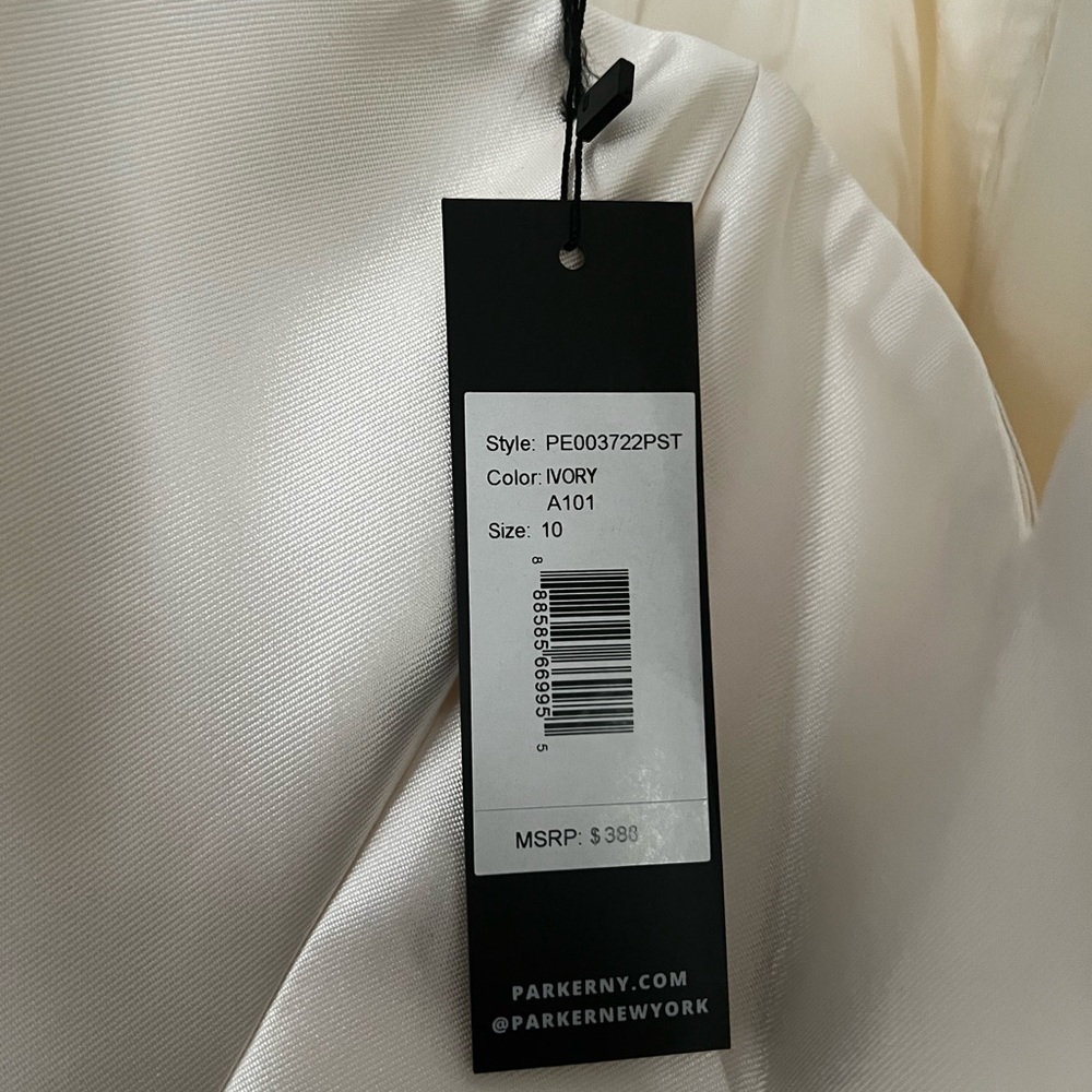 Parker NWT ivory high low dress - Picture 6 of 8